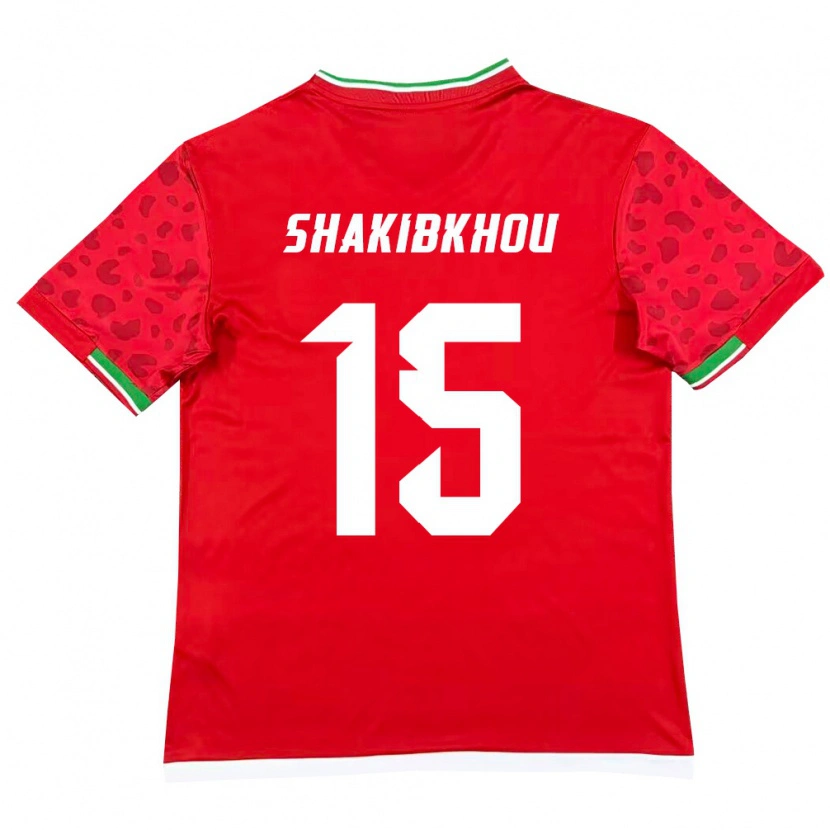 Danxen Kvinnor Iran Mohammadreza Shakibkhou #15 Röd Vit Bortatröja Matchtröjor 26-28 Tröjor T-Tröja