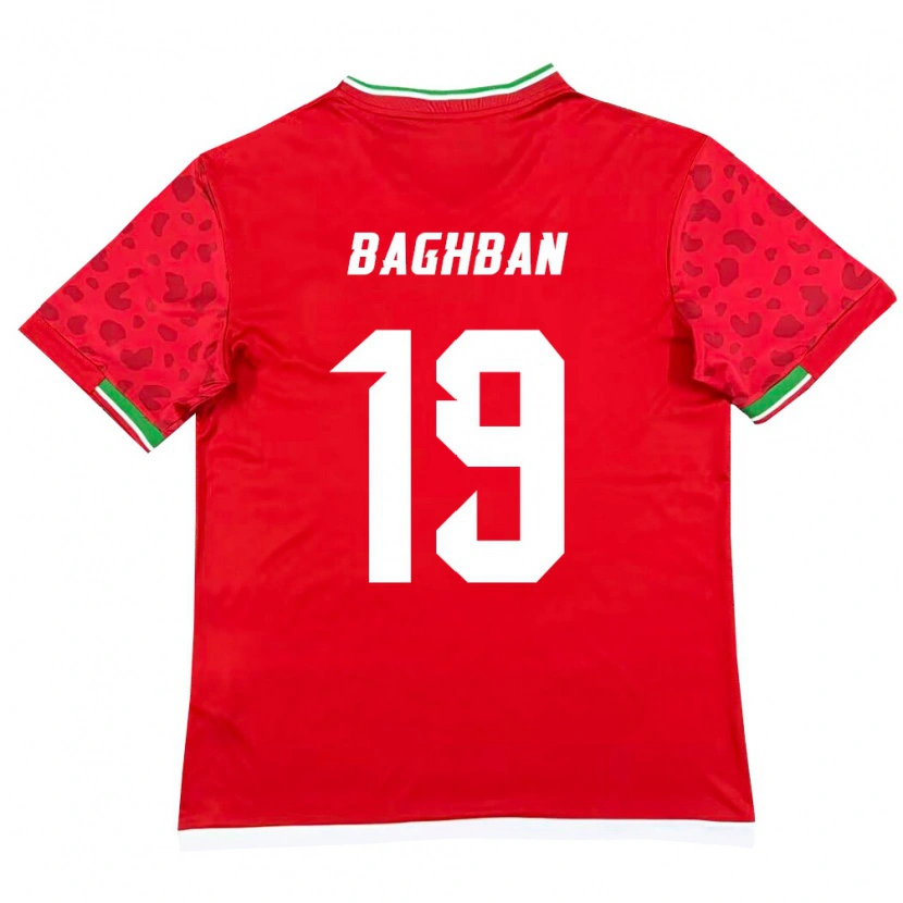 Danxen Kvinnor Iran Hadi Baghban #19 Röd Vit Bortatröja Matchtröjor 26-28 Tröjor T-Tröja