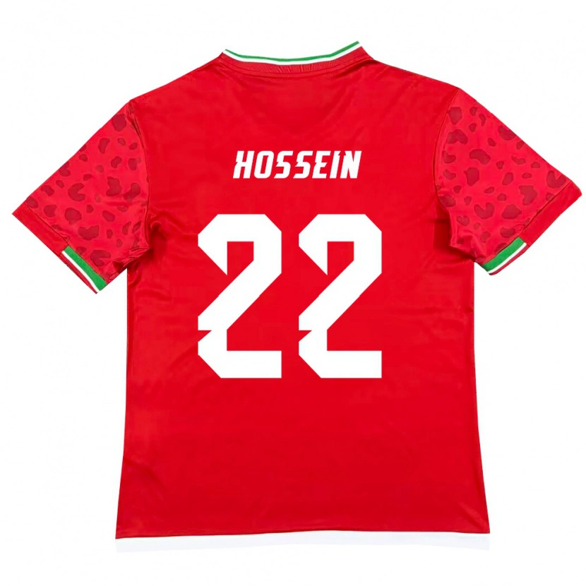 Danxen Kvinnor Iran Seyed Hossein Hosseini #22 Röd Vit Bortatröja Matchtröjor 26-28 Tröjor T-Tröja