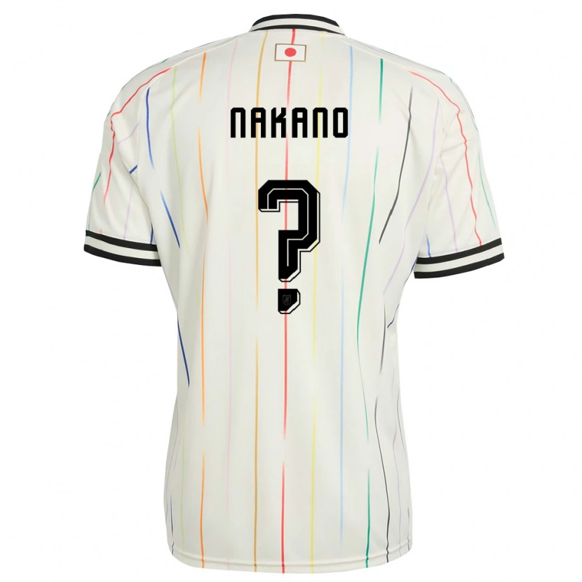 Danxen Kvinnor Japan Haruto Nakano #0 Vit Svart Bortatröja Matchtröjor 26-28 Tröjor T-Tröja