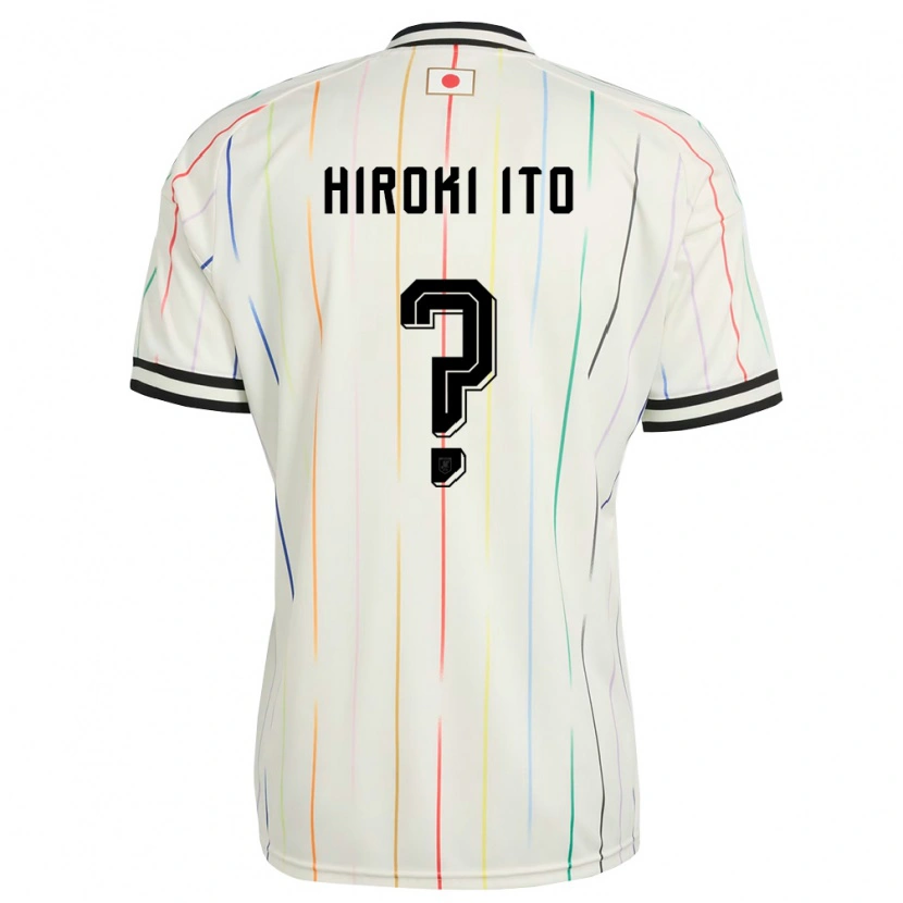 Danxen Kvinnor Japan Hiroki Ito #0 Vit Svart Bortatröja Matchtröjor 26-28 Tröjor T-Tröja