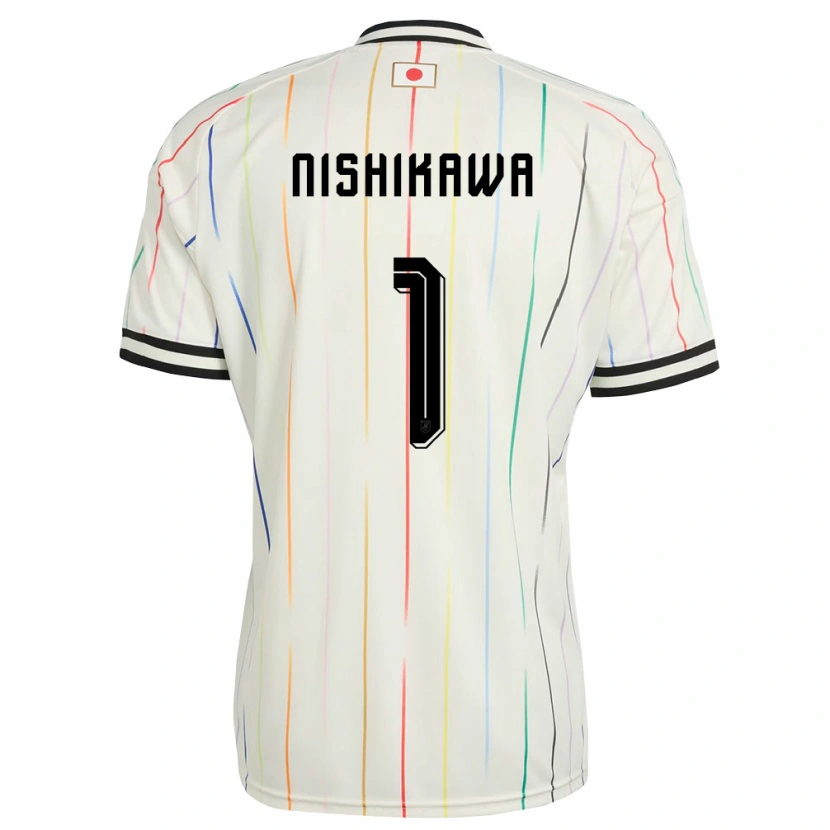 Danxen Kvinnor Japan Genki Nishikawa #1 Vit Svart Bortatröja Matchtröjor 26-28 Tröjor T-Tröja