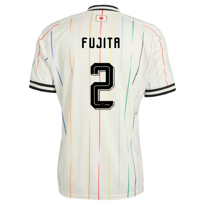 Danxen Kvinnor Japan Asuto Fujita #2 Vit Svart Bortatröja Matchtröjor 26-28 Tröjor T-Tröja