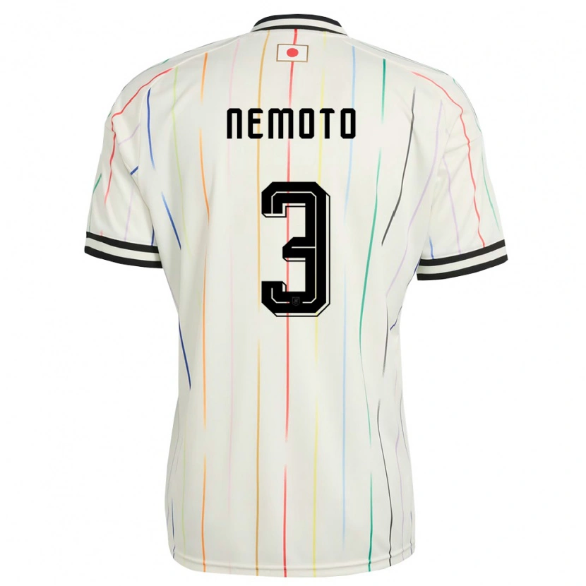 Danxen Kvinnor Japan Kenta Nemoto #3 Vit Svart Bortatröja Matchtröjor 26-28 Tröjor T-Tröja