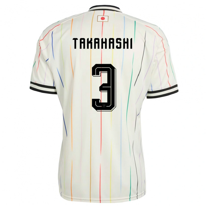 Danxen Kvinnor Japan Niko Takahashi #3 Vit Svart Bortatröja Matchtröjor 26-28 Tröjor T-Tröja