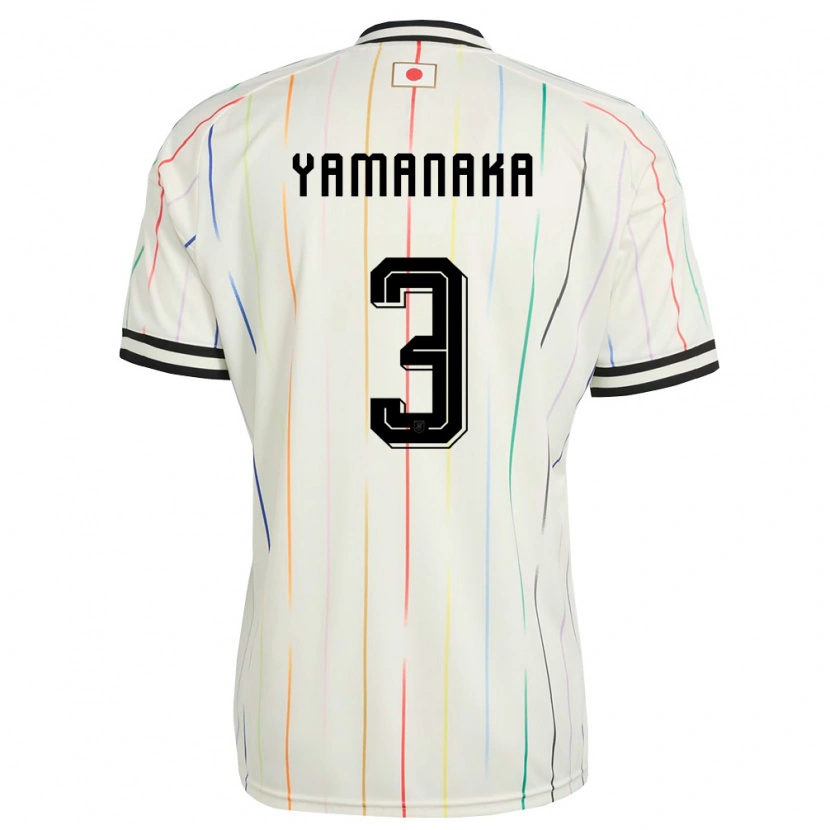 Danxen Kvinnor Japan Yuki Yamanaka #3 Vit Svart Bortatröja Matchtröjor 26-28 Tröjor T-Tröja