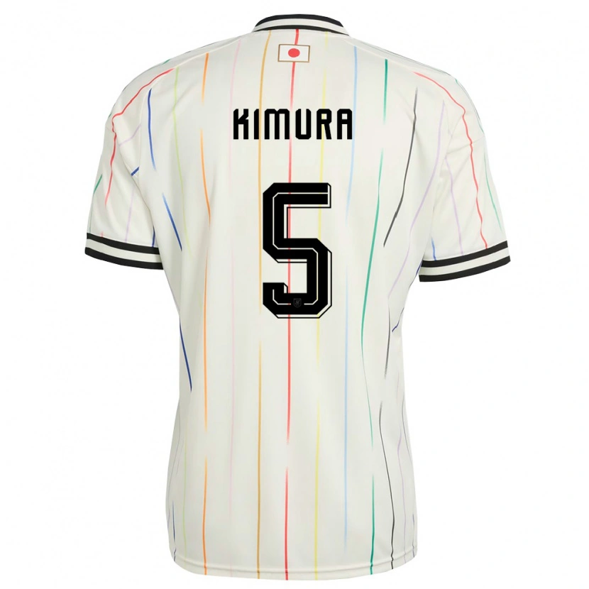 Danxen Kvinnor Japan Seiji Kimura #5 Vit Svart Bortatröja Matchtröjor 26-28 Tröjor T-Tröja