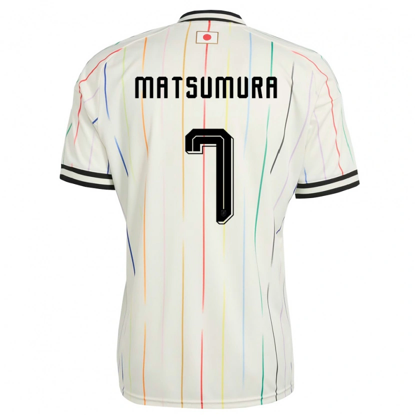 Danxen Kvinnor Japan Kosuke Matsumura #7 Vit Svart Bortatröja Matchtröjor 26-28 Tröjor T-Tröja