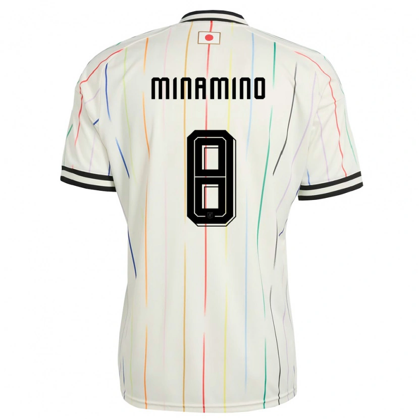 Danxen Kvinnor Japan Takumi Minamino #8 Vit Svart Bortatröja Matchtröjor 26-28 Tröjor T-Tröja