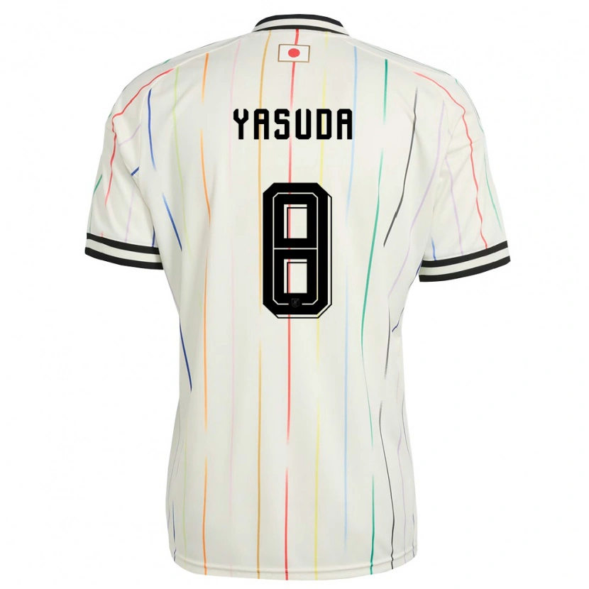 Danxen Kvinnor Japan Kenshin Yasuda #8 Vit Svart Bortatröja Matchtröjor 26-28 Tröjor T-Tröja