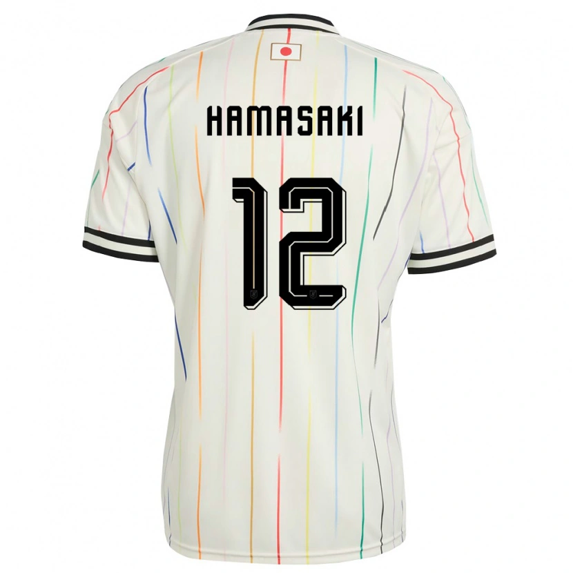 Danxen Kvinnor Japan Tomoyasu Hamasaki #12 Vit Svart Bortatröja Matchtröjor 26-28 Tröjor T-Tröja