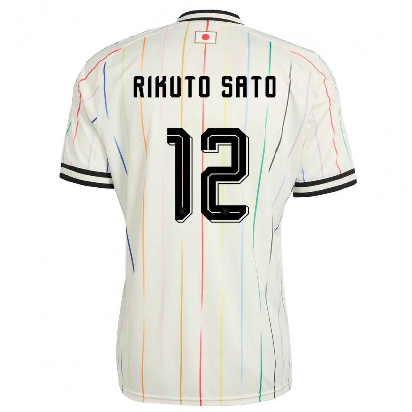 Danxen Kvinnor Japan Rikuto Sato #12 Vit Svart Bortatröja Matchtröjor 26-28 Tröjor T-Tröja