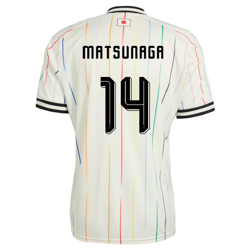 Danxen Kvinnor Japan Kaito Matsunaga #14 Vit Svart Bortatröja Matchtröjor 26-28 Tröjor T-Tröja