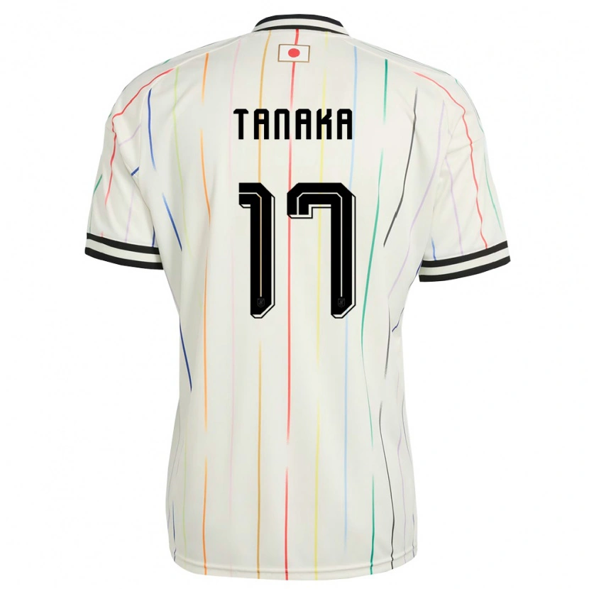 Danxen Kvinnor Japan Ao Tanaka #17 Vit Svart Bortatröja Matchtröjor 26-28 Tröjor T-Tröja
