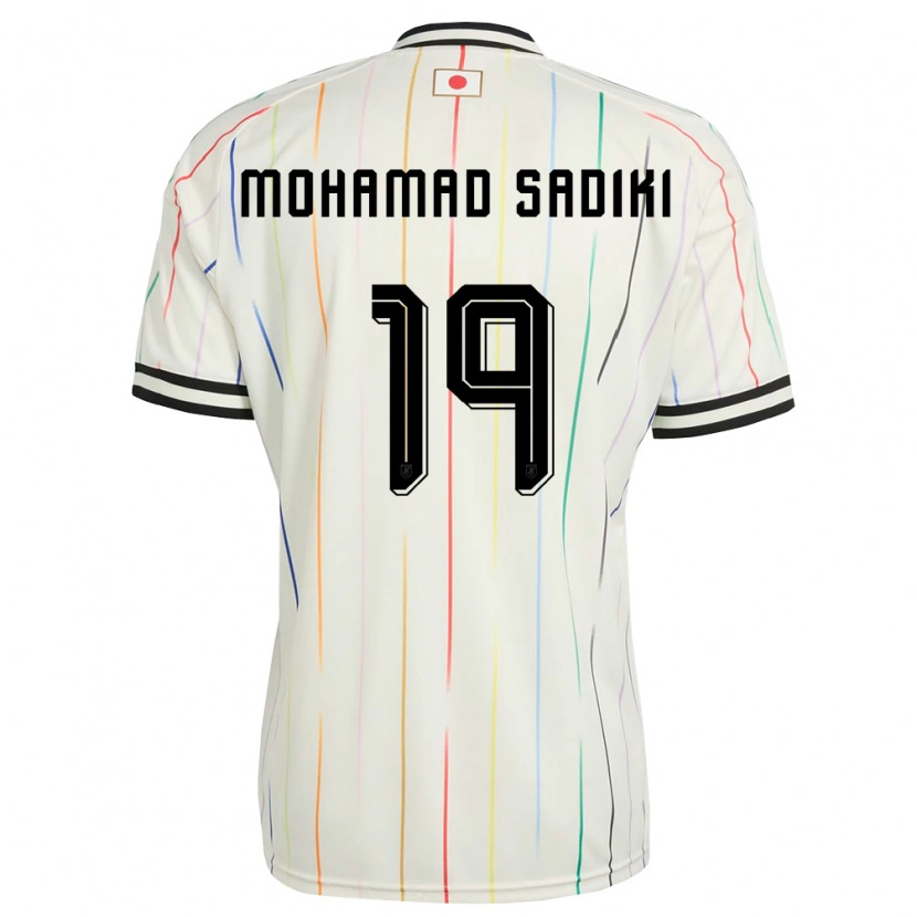 Danxen Kvinnor Japan Mohamad Sadiki Wade #19 Vit Svart Bortatröja Matchtröjor 26-28 Tröjor T-Tröja
