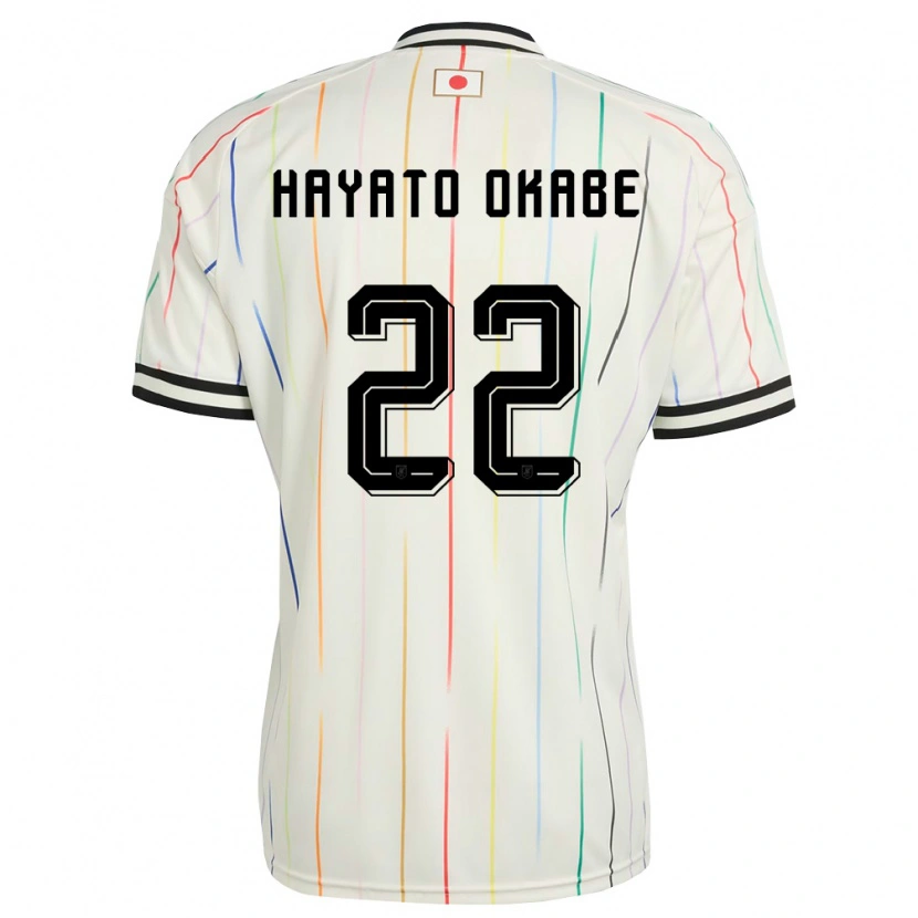 Danxen Kvinnor Japan Tariqkani Hayato Okabe #22 Vit Svart Bortatröja Matchtröjor 26-28 Tröjor T-Tröja