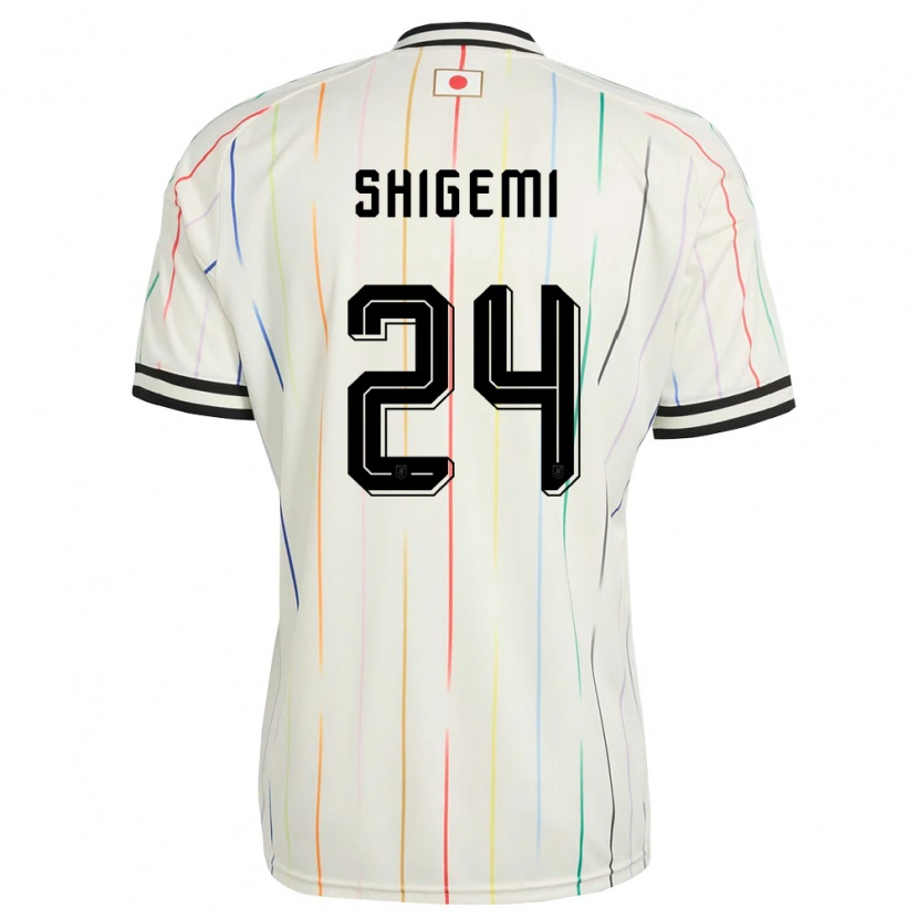 Danxen Kvinnor Japan Masato Shigemi #24 Vit Svart Bortatröja Matchtröjor 26-28 Tröjor T-Tröja