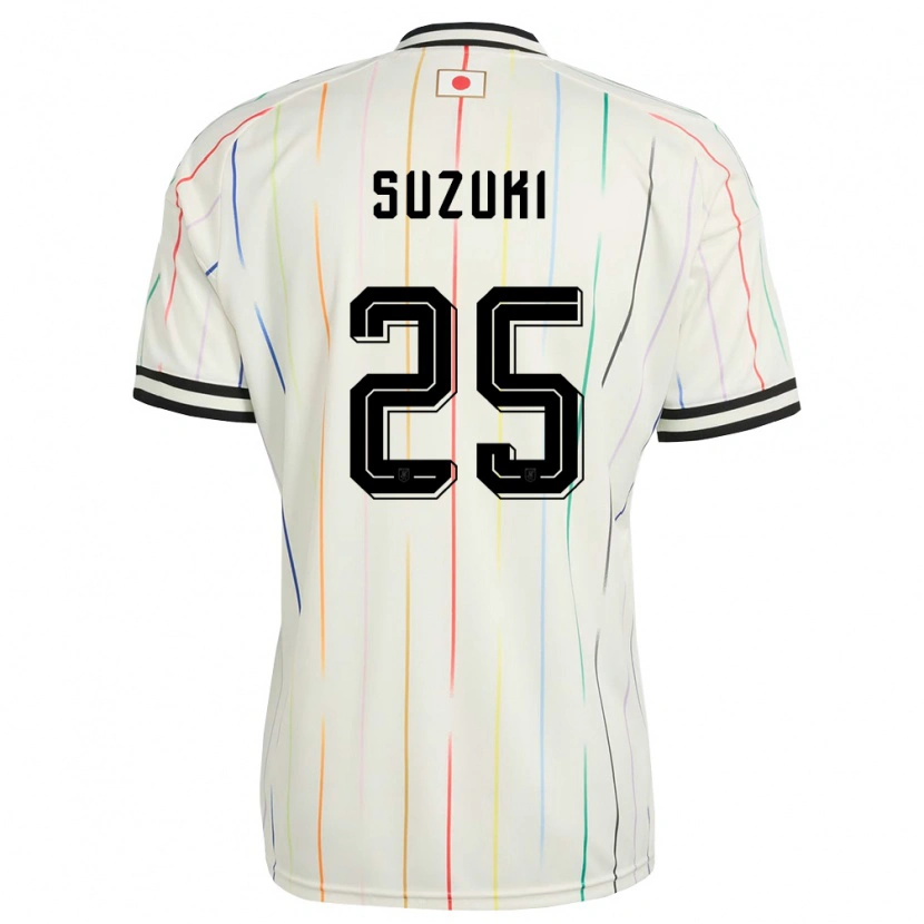 Danxen Kvinnor Japan Junnosuke Suzuki #25 Vit Svart Bortatröja Matchtröjor 26-28 Tröjor T-Tröja