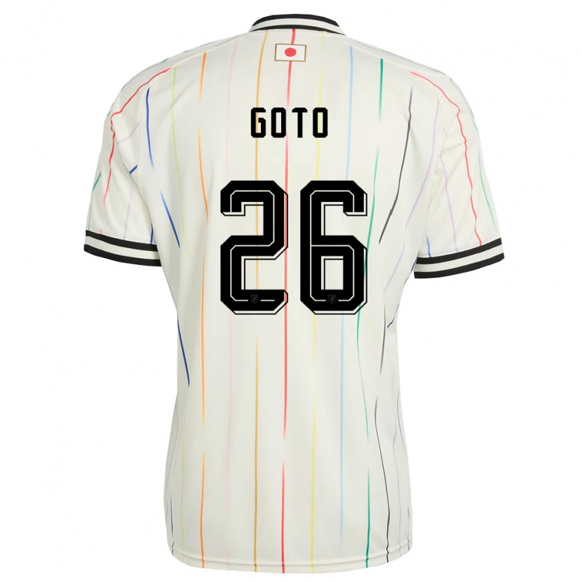 Danxen Kvinnor Japan Keisuke Goto #26 Vit Svart Bortatröja Matchtröjor 26-28 Tröjor T-Tröja