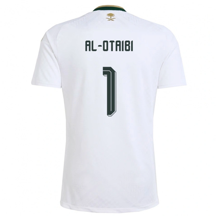 Danxen Kvinnor Saudi-Arabien Mohammed Al-Otaibi #1 Vit Grön Guld Bortatröja Matchtröjor 26-28 Tröjor T-Tröja