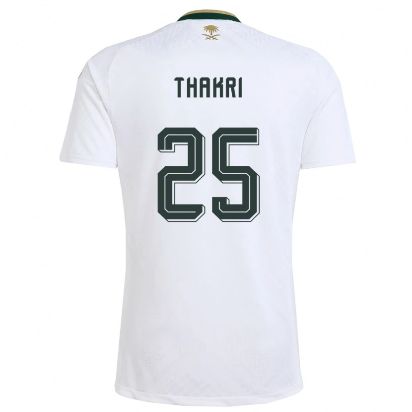 Danxen Kvinnor Saudi-Arabien Jehad Thakri #25 Vit Grön Guld Bortatröja Matchtröjor 26-28 Tröjor T-Tröja