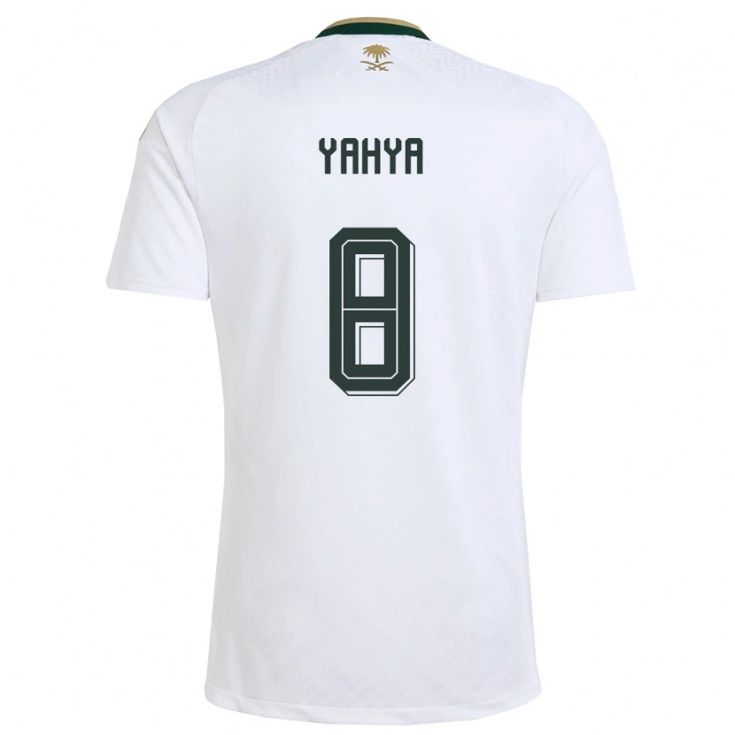 Danxen Kvinnor Saudi-Arabien Ayman Yahya #8 Vit Grön Guld Bortatröja Matchtröjor 26-28 Tröjor T-Tröja