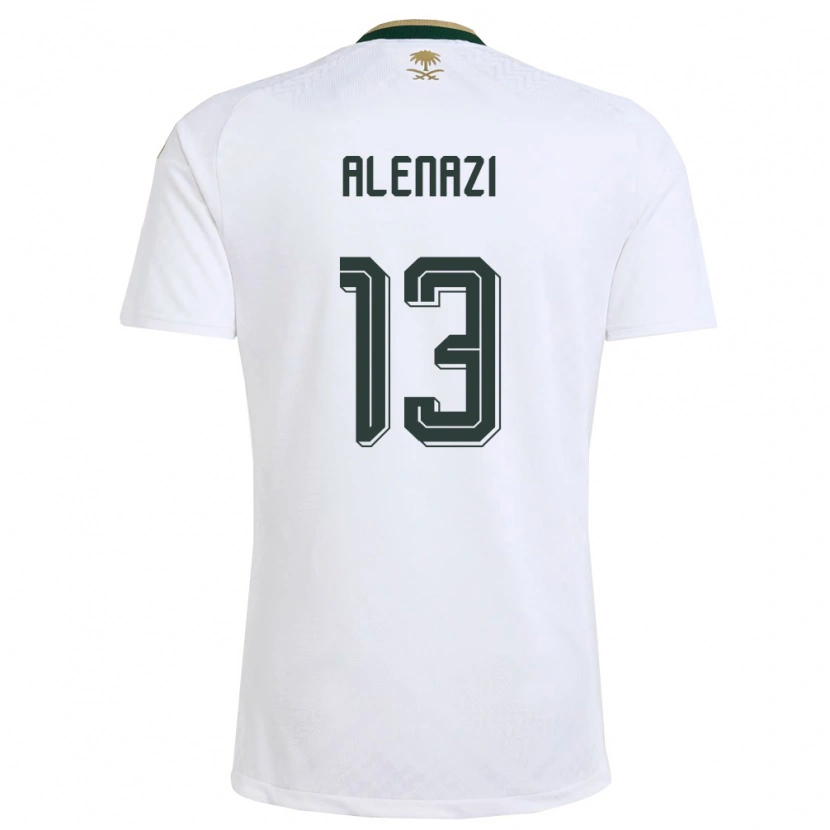 Danxen Kvinnor Saudi-Arabien Abdullah Alenazi #13 Vit Grön Guld Bortatröja Matchtröjor 26-28 Tröjor T-Tröja