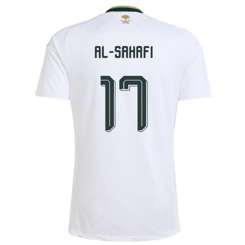 Danxen Kvinnor Saudi-Arabien Marwan Al-Sahafi #17 Vit Grön Guld Bortatröja Matchtröjor 26-28 Tröjor T-Tröja