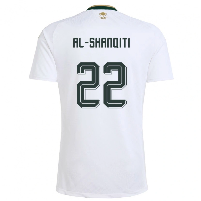 Danxen Kvinnor Saudi-Arabien Hamed Al-Shanqity #22 Vit Grön Guld Bortatröja Matchtröjor 26-28 Tröjor T-Tröja