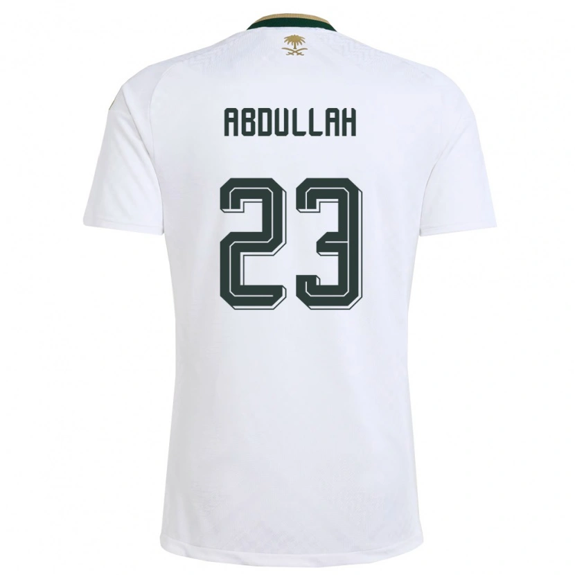 Danxen Kvinnor Saudi-Arabien Nawaf Abdullah #23 Vit Grön Guld Bortatröja Matchtröjor 26-28 Tröjor T-Tröja