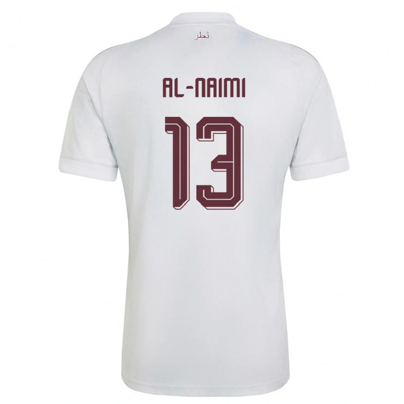 Danxen Kvinnor Qatar Zahra Al Naimi #13 Vit Burgund Bortatröja Matchtröjor 26-28 Tröjor T-Tröja