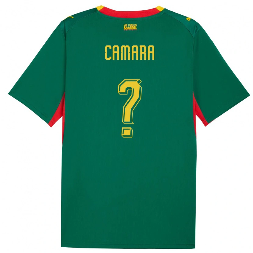 Danxen Kvinnor Senegal Famara Camara #0 Grön Gul Röd Bortatröja Matchtröjor 26-28 Tröjor T-Tröja