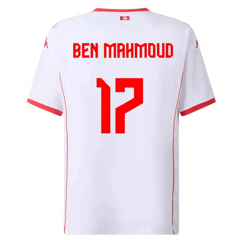 Danxen Kvinnor Tunisien Yessine Ben Mahmoud #17 Vit Röd Bortatröja Matchtröjor 26-28 Tröjor T-Tröja