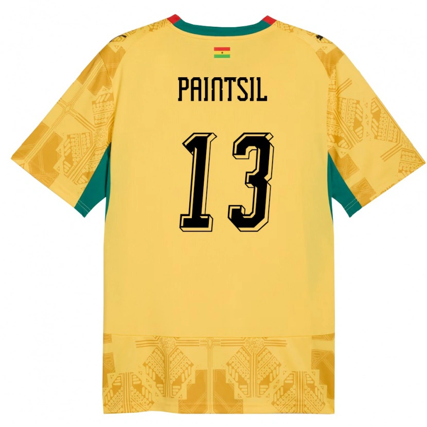 Danxen Kvinnor Ghana Joseph Paintsil #13 Gul Röd Svart Bortatröja Matchtröjor 26-28 Tröjor T-Tröja