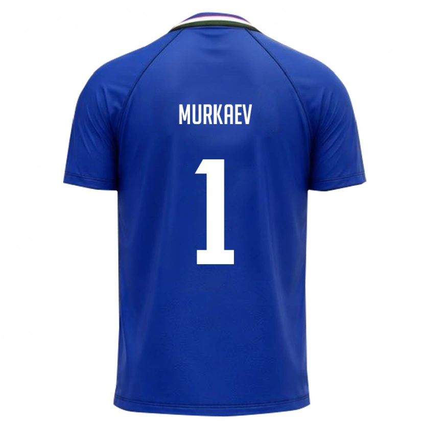 Danxen Barn Uzbekistan Maksim Murkaev #1 Kunglig Blå Vit Hemmatröja Matchtröjor 26-28 Tröjor T-Tröja