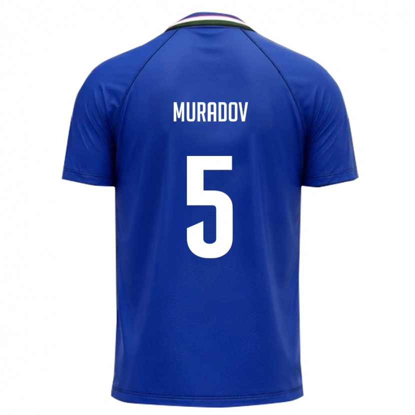 Danxen Barn Uzbekistan Amirkhon Muradov #5 Kunglig Blå Vit Hemmatröja Matchtröjor 26-28 Tröjor T-Tröja