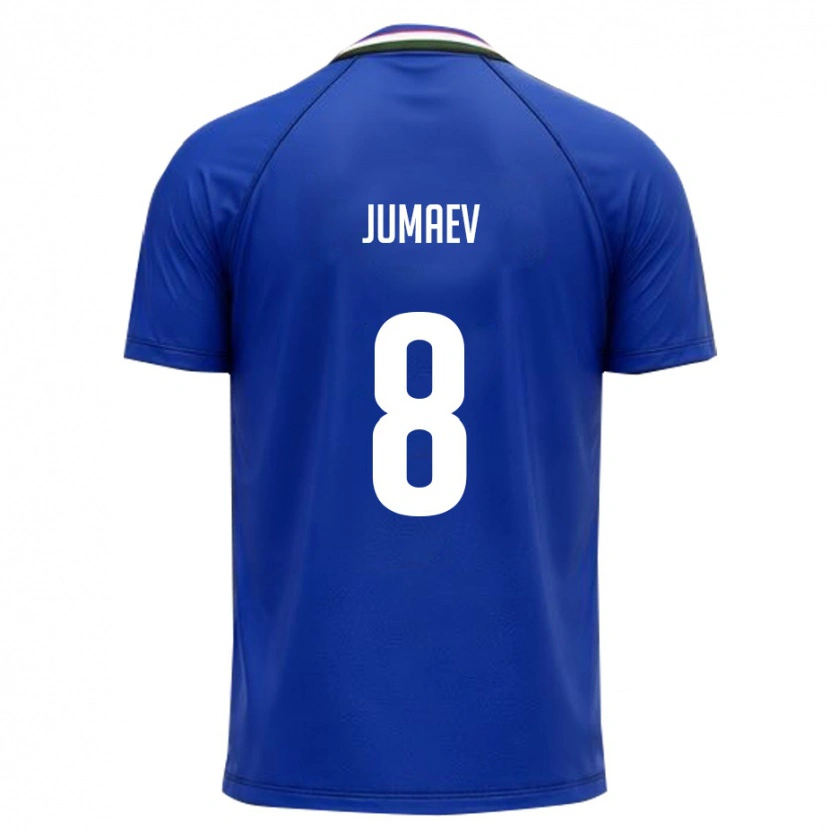 Danxen Barn Uzbekistan Asilbek Jumaev #8 Kunglig Blå Vit Hemmatröja Matchtröjor 26-28 Tröjor T-Tröja