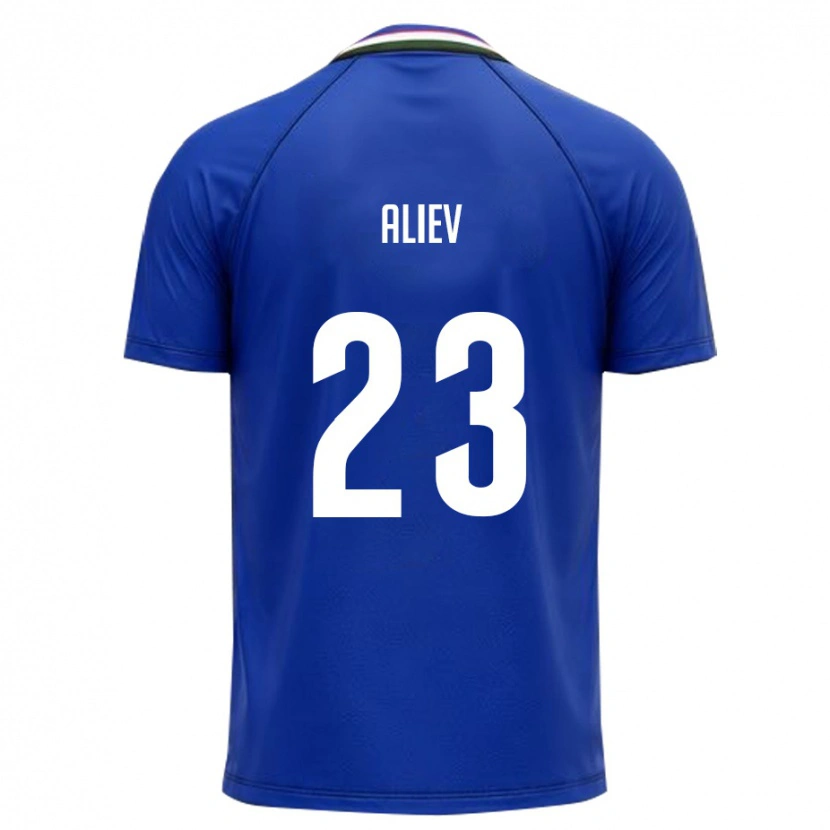 Danxen Barn Uzbekistan Asilbek Aliev #23 Kunglig Blå Vit Hemmatröja Matchtröjor 26-28 Tröjor T-Tröja