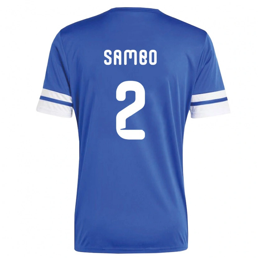 Danxen Barn Curaçao Shurandy Sambo #2 Marin Vit Hemmatröja Matchtröjor 26-28 Tröjor T-Tröja