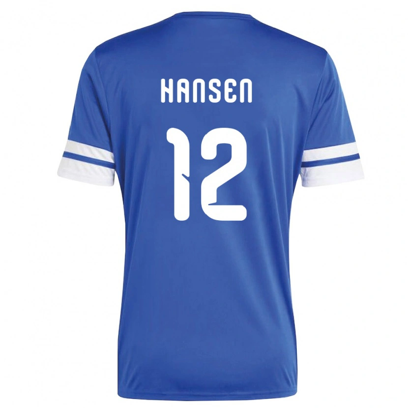 Danxen Barn Curaçao Sontje Hansen #12 Marin Vit Hemmatröja Matchtröjor 26-28 Tröjor T-Tröja