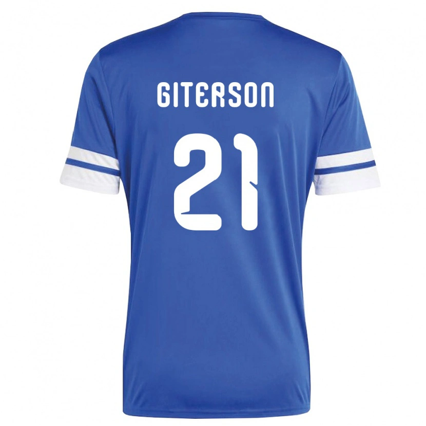 Danxen Barn Curaçao Jurvensly Giterson #21 Marin Vit Hemmatröja Matchtröjor 26-28 Tröjor T-Tröja