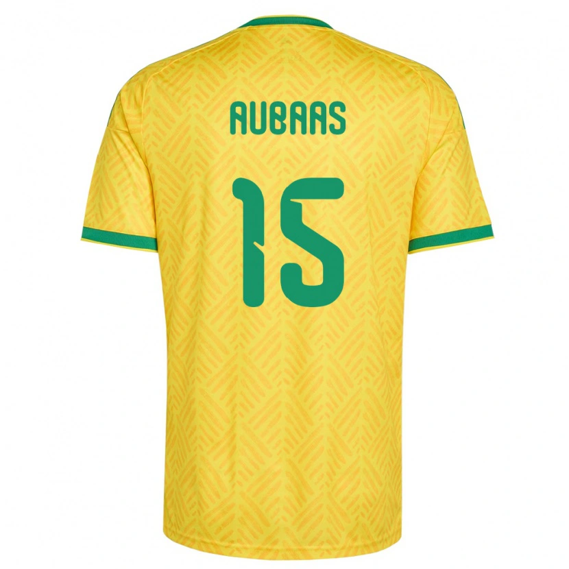 Danxen Barn Sydafrika Bathusi Aubaas #15 Gul Grön Hemmatröja Matchtröjor 26-28 Tröjor T-Tröja