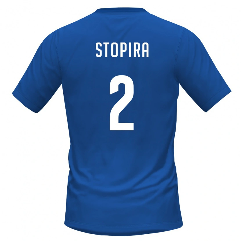 Danxen Barn Kap Verde Stopira #2 Kunglig Blå Röd Hemmatröja Matchtröjor 26-28 Tröjor T-Tröja