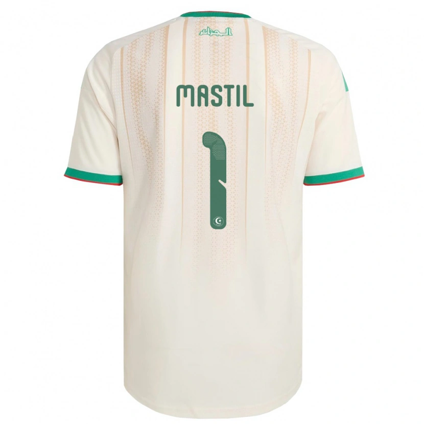 Danxen Barn Algeriet Melvin Mastil #1 Off-White Grön Röd Hemmatröja Matchtröjor 26-28 Tröjor T-Tröja