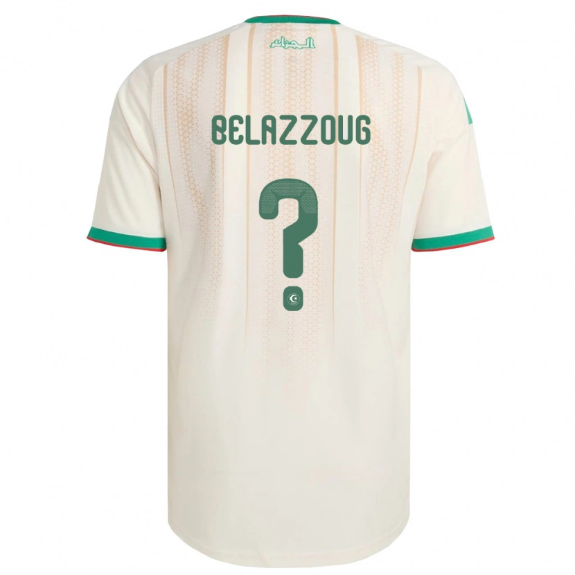 Danxen Barn Algeriet Kilian Belazzoug #0 Off-White Grön Röd Hemmatröja Matchtröjor 26-28 Tröjor T-Tröja