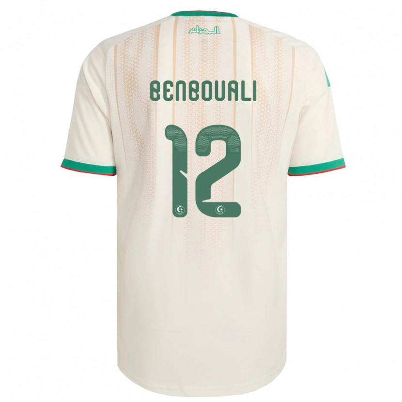 Danxen Barn Algeriet Nadhir Benbouali #12 Off-White Grön Röd Hemmatröja Matchtröjor 26-28 Tröjor T-Tröja