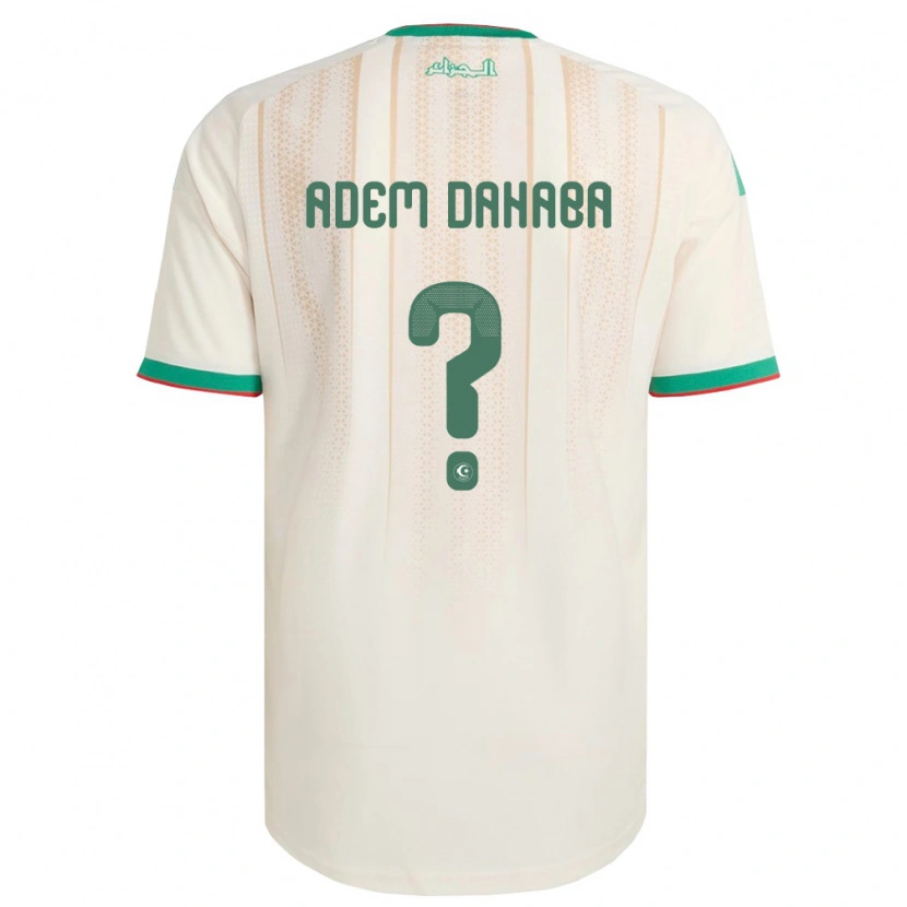 Danxen Barn Algeriet Youcef Adem Dahaba #0 Off-White Grön Röd Hemmatröja Matchtröjor 26-28 Tröjor T-Tröja
