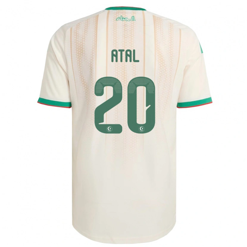 Danxen Barn Algeriet Youcef Atal #20 Off-White Grön Röd Hemmatröja Matchtröjor 26-28 Tröjor T-Tröja