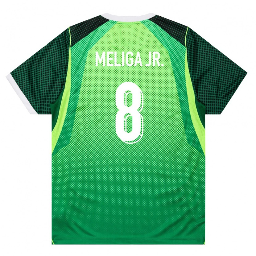 Danxen Barn Nigeria Promise Meliga Jr. #8 Grön Vit Hemmatröja Matchtröjor 26-28 Tröjor T-Tröja
