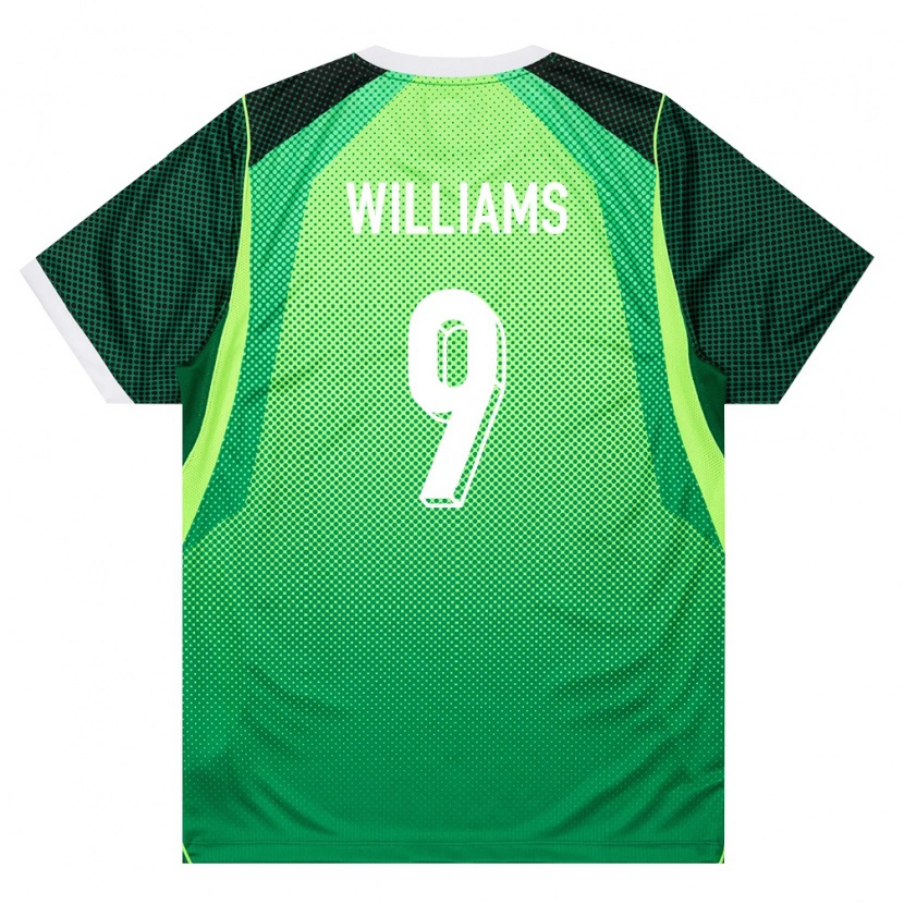 Danxen Barn Nigeria Precious Williams #9 Grön Vit Hemmatröja Matchtröjor 26-28 Tröjor T-Tröja